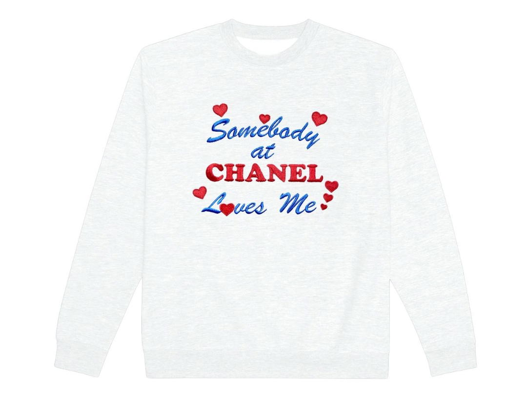 Mega Yacht Mega Yacht Somebody at Chanel Loves Me Tee White