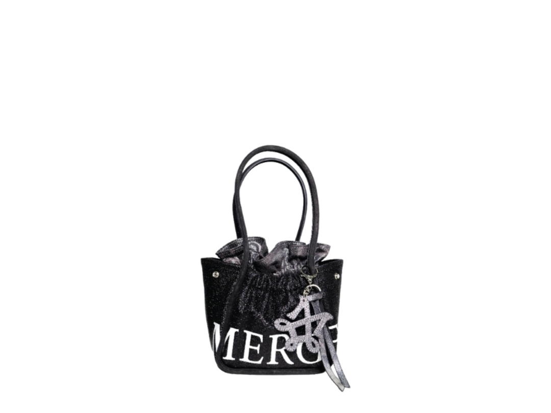 Merge Merge A Day Bag Mini In Black Glitter