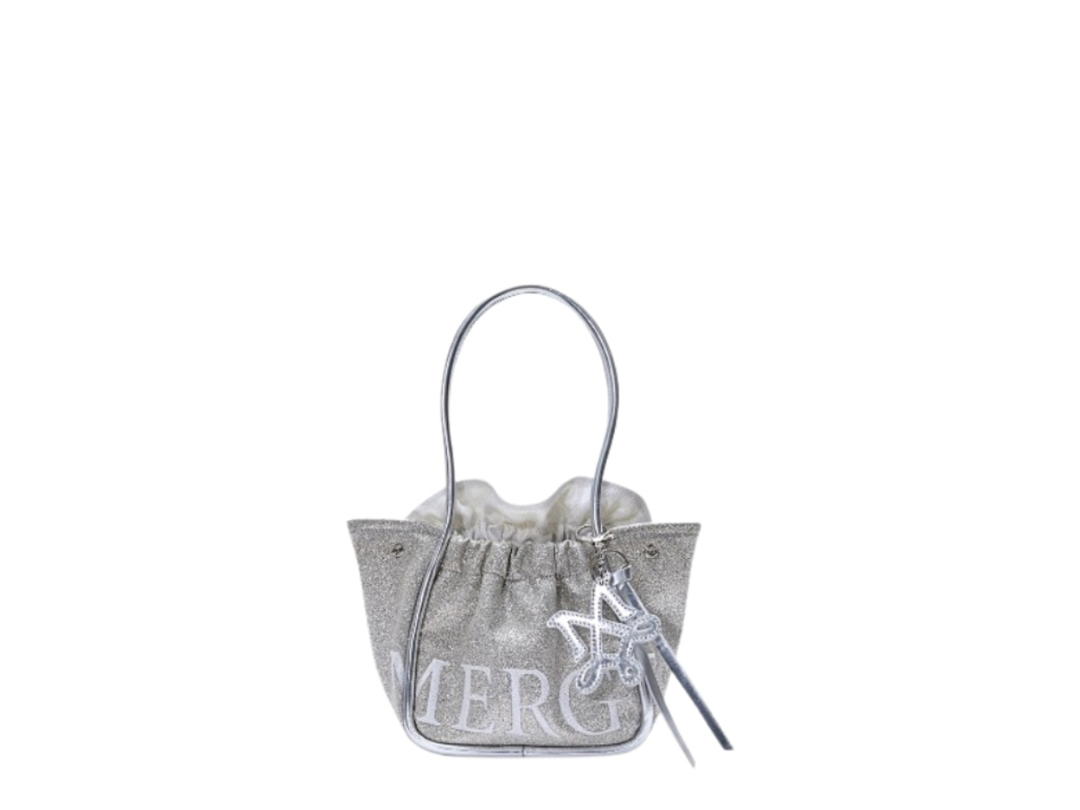 Merge Merge A Day Bag Mini In White Glitter