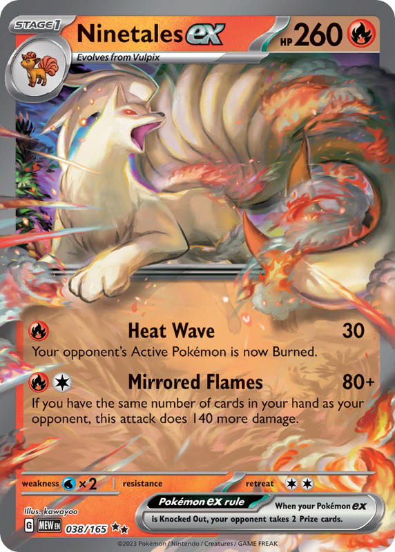 Pokemon Pokemon Ninetales ex RR [MEW 038/165] Scarlet & Violet "151" (EN)