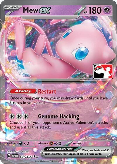 Pokemon Pokemon Mew ex RR [MEW 151/165] Scarlet & Violet "151" [Prize Pack Series Cards] (EN)