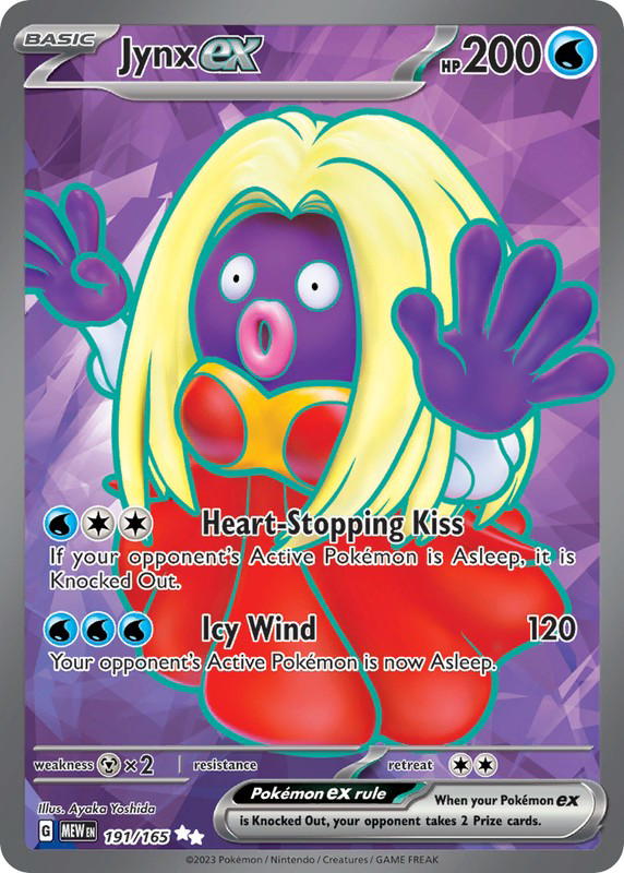 Pokemon Pokemon Jynx ex UR [MEW 191/165] Scarlet & Violet "151" (EN)