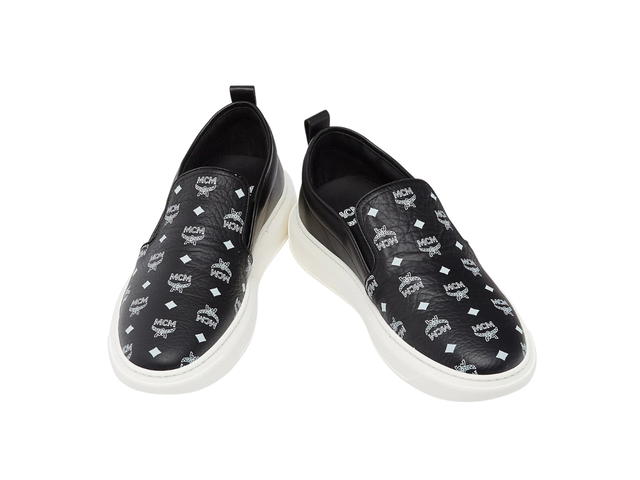 MCM MCM Slip On Sneakers In Visetos Black - view 4
