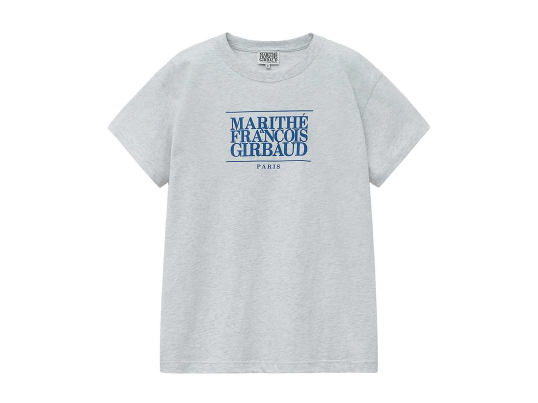 Marithe Francois Girbaud Marithe Francois Girbaud Classic Logo Tee Light Heather Gray