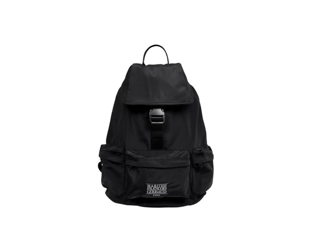 Marithe Francois Girbaud Marithe Francois Girbaud Classic Logo 3 Pocket Big Backpack Black