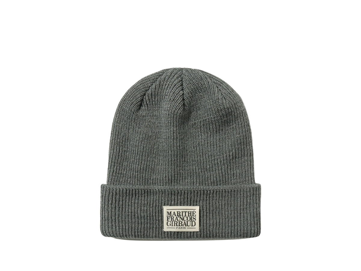 Marithe Francois Girbaud Marithe Francois Girbaud Classic Logo Beanie Gray