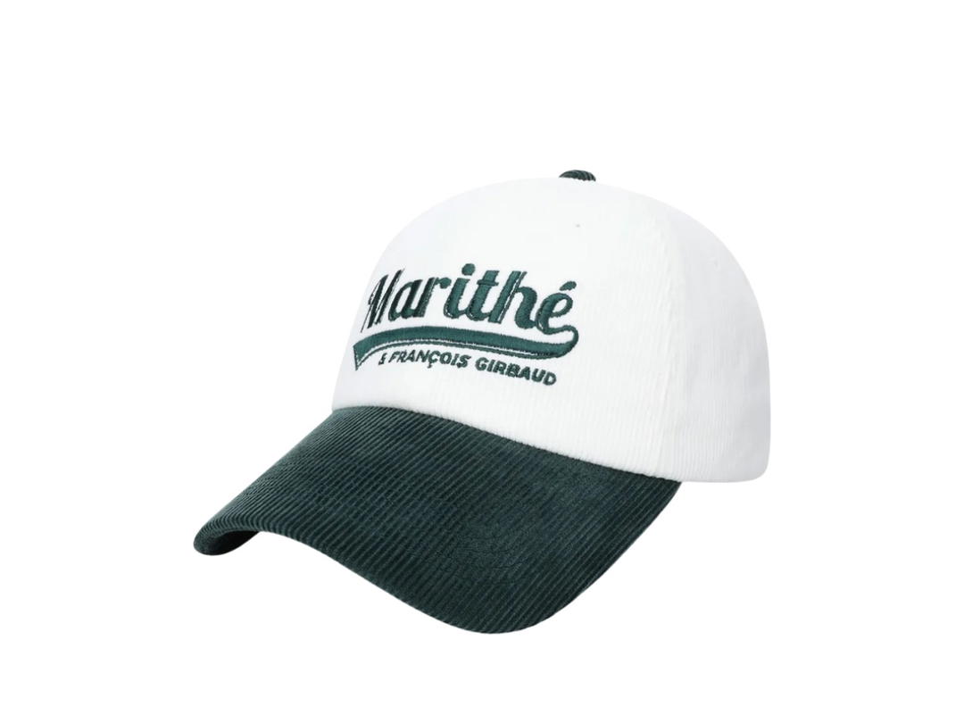 Marithe Francois Girbaud Marithe Francois Girbaud Vintage Logo Corduroy Covered Cap  Dark Green