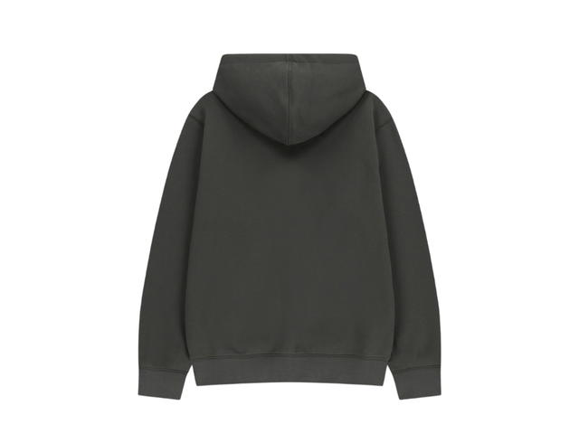 Marithe Francois Girbaud Marithe Francois Girbaud Classic Logo Embroidery Hoodie (ฺBrushed) Charcoal - view 2