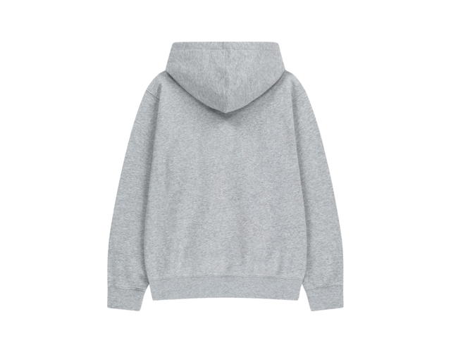 Marithe Francois Girbaud Marithe Francois Girbaud Classic Logo Embroidery Hoodie (ฺBrushed) Heather Gray - view 2