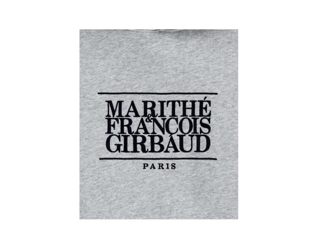 Marithe Francois Girbaud Marithe Francois Girbaud Classic Logo Embroidery Hoodie (ฺBrushed) Heather Gray - view 5