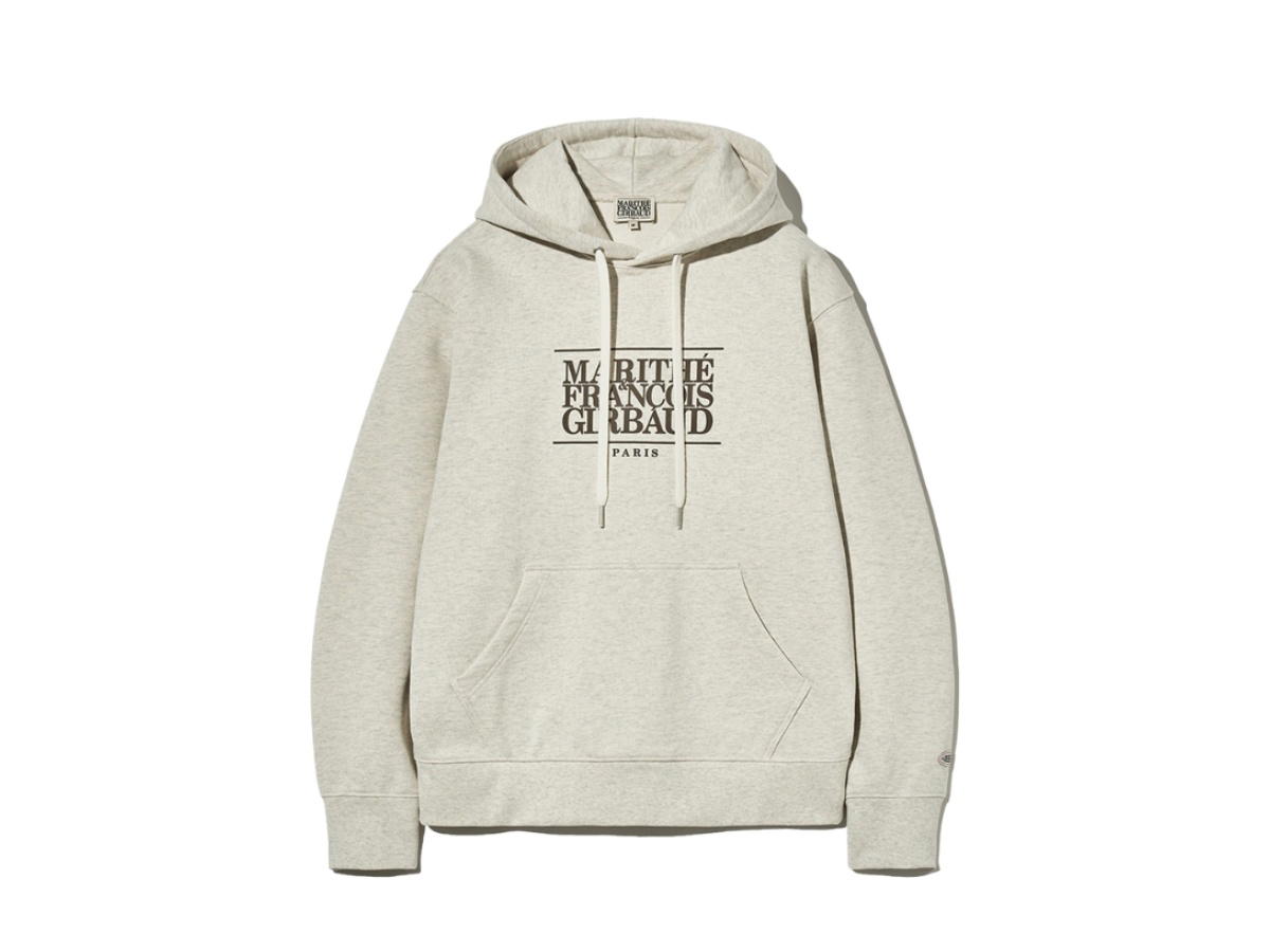 Marithe Francois Girbaud Marithe Francois Girbaud Classic Logo Hoodie Oatmeal