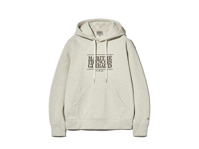 Marithe Francois Girbaud Marithe Francois Girbaud Classic Logo Hoodie Oatmeal - view 1