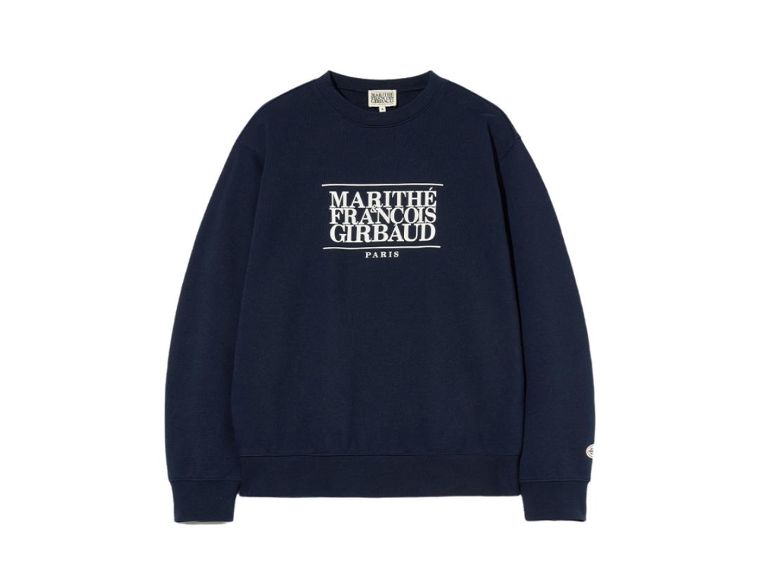 Marithe Francois Girbaud Marithe Francois Girbaud Classic Logo Sweatshirt Navy