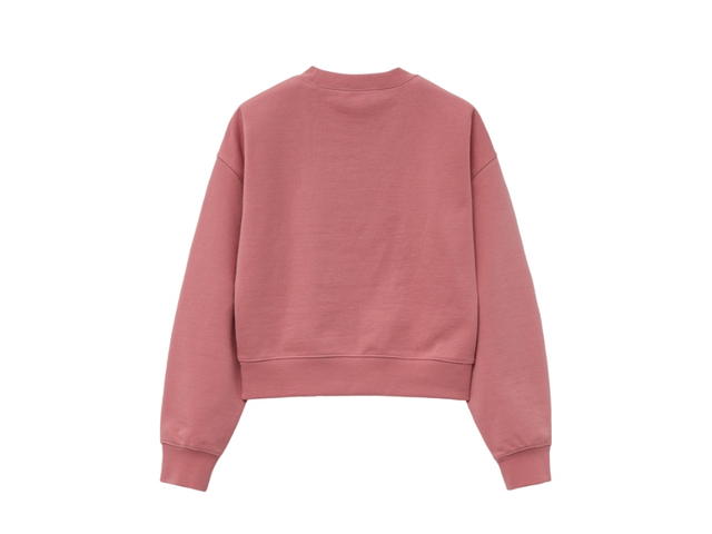 Marithe Francois Girbaud Marithe Francois Girbaud W Classic Logo Crop Sweatshirt Pink - view 2