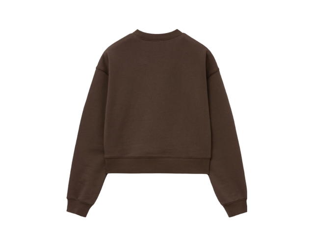 Marithe Francois Girbaud Marithe Francois Girbaud W Doodle Bear Crop Sweatshirt Dark Brown - view 2