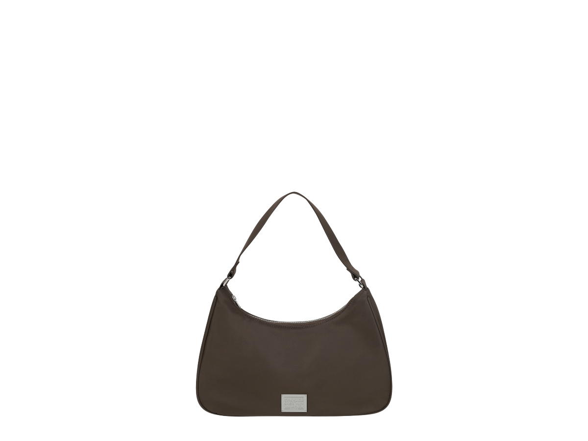 Marithe Francois Girbaud Marithe Francois Girbaud Classic Logo Hobo Bag Brown