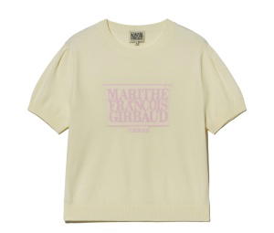 Buy Marithe Francois Girbaud Classic Logo Half Knit Ivory at Sasom – Authentic and Ready to Ship