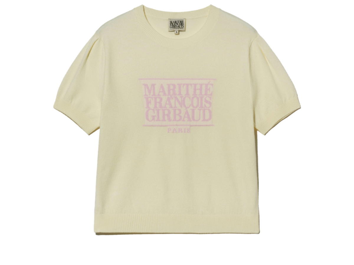 Marithe Francois Girbaud Marithe Francois Girbaud Classic Logo Half Knit Ivory