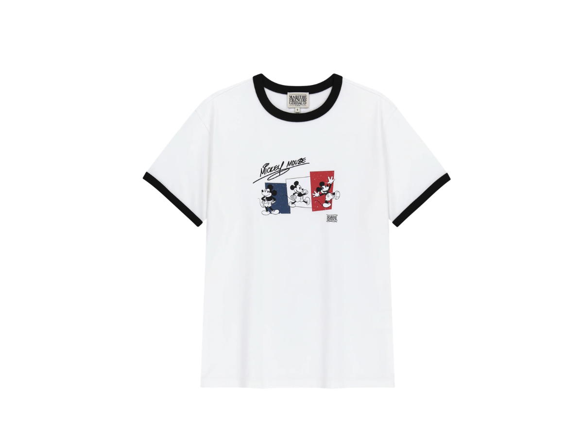 Marithe Francois Girbaud Marithe Francois Girbaud Mickey French Ringer Tee White