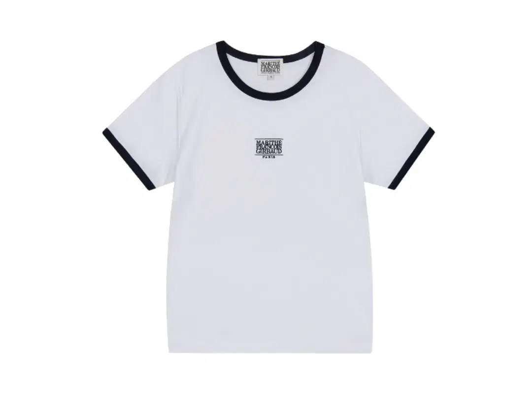 Buy Marithe Francois Girbaud Classic Logo Ringer Tee White (Women's) at Sasom – Authentic and Ready to Ship