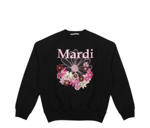 Buy Mardi Mercredi Sweatshirt Flowermardi Jardin Black at Sasom – Authentic and Ready to Ship