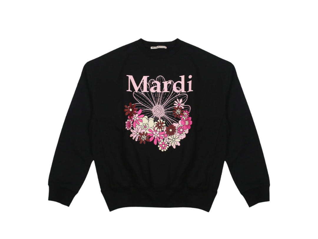 Mardi Mercredi Mardi Mercredi Sweatshirt Flowermardi Jardin Black
