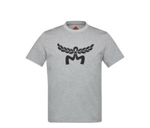 Buy MCM Laurel Logo Print T-Shirt Melange Grey at Sasom – Authentic and Ready to Ship
