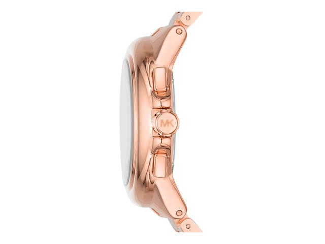 Michael Kors Michael Kors Oversized Camille Watch 45MM In Stainless Steel With Rose Gold-Tone Bazel-Gold Dial - view 2