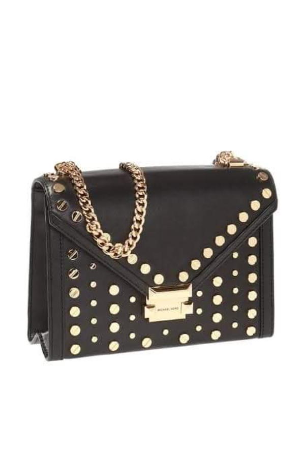 Buy Michael Kors WHITNEY STUDDED LEATHER SHOULDER BAG at Sasom – Authentic and Ready to Ship
