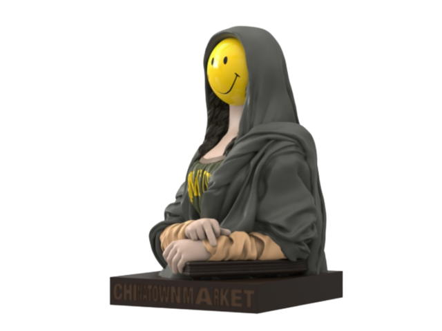 Mighty Jaxx Mighty Jaxx THE CHINATOWN MARKET SMILEY MONA LISA (MJ EDITION) - view 3