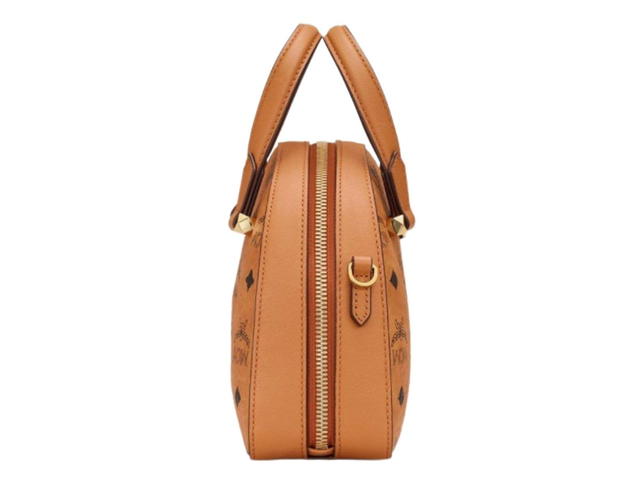 MCM Mini Essential Half Moon Tote in Visetos Original - view 3