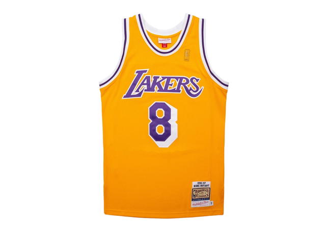 Mitchell & Ness Mitchell & Ness Kobe Bryant Los Angeles Lakers #8 NBA Men's 1996-97 Authentic Jersey - view 1