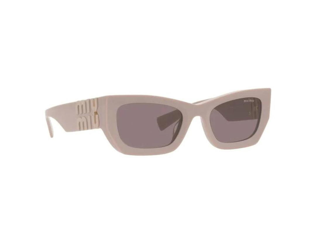 Miu Miu Miu Miu 09WS Sunglasses In Light Pink Acetate Frame With Pink Lenses