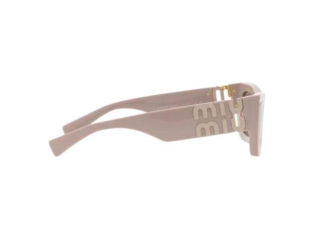 Miu Miu Miu Miu 09WS Sunglasses In Light Pink Acetate Frame With Pink Lenses - view 3
