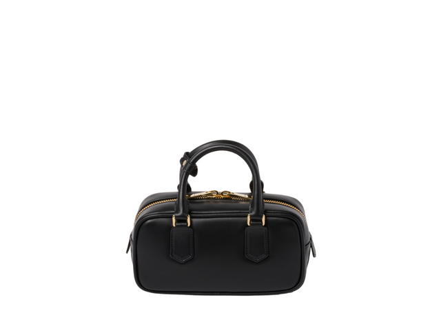 Miu Miu Miu Miu Arcadie Leather Bag 22CM In Leather With Gold-Tone Hardware Black - view 2