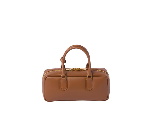 Miu Miu Miu Miu Arcadie Leather Bag 27CM In Leather With Gold-Tone Hardware Cognac - view 2