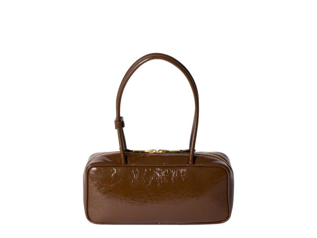 Miu Miu Miu Miu Beau Naplak Patent Leather Bag In Leather With Gold-Tone Hardware Palisander - view 3