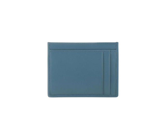 Miu Miu Miu Miu Card Holder In Leather With Gold-Tone Hardware Blue - view 2