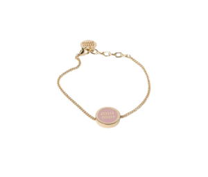 Buy Miu Miu Enameled Metal Bacelet Orchid Pink at Sasom – Authentic and Ready to Ship