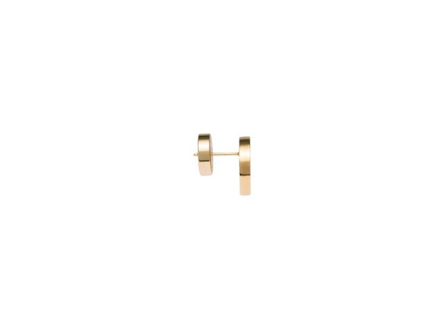 Miu Miu Miu Miu Enameled Metal Earrings With Visible Logo Black - view 2