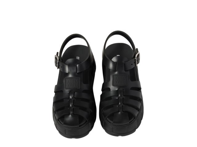 Miu Miu Miu Miu EVA Platform Cage Sandals Black - view 3