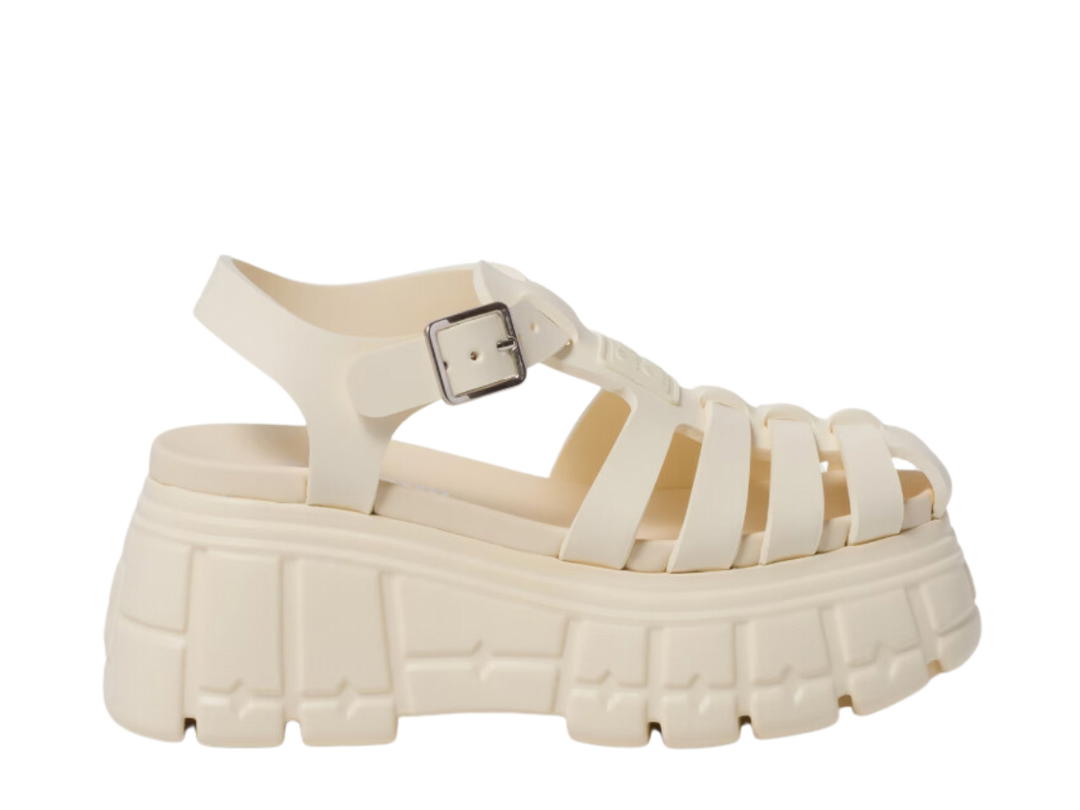 Miu Miu Miu Miu EVA Platform Sandals Avorio (W)