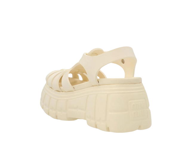 Miu Miu Miu Miu EVA Platform Sandals Avorio (W) - view 2