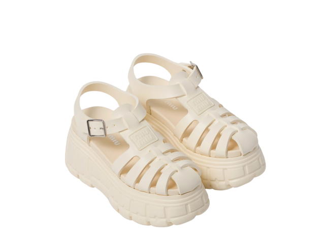 Miu Miu Miu Miu EVA Platform Sandals Avorio (W) - view 3