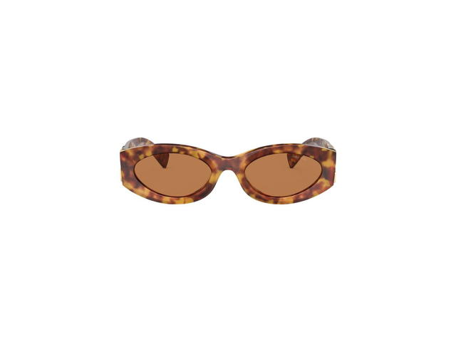 Miu Miu Miu Miu Glimpse Sunglasses In Light Tortoiseshell Acetate Frame With Camel Beige Lenses - view 1