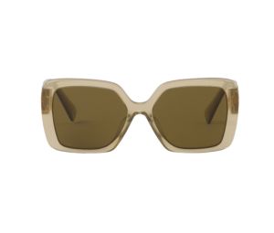 Miu Miu Glimpse Sunglasses In Opal Ivy Green Acetate Frame With Loden Lenses