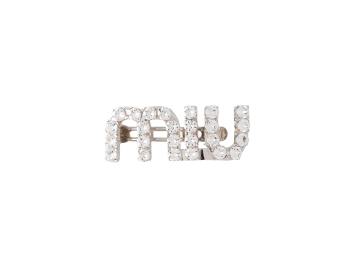 Miu Miu Miu Miu Hair Clip With Crystals