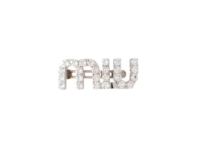 Miu Miu Miu Miu Hair Clip With Crystals - view 1
