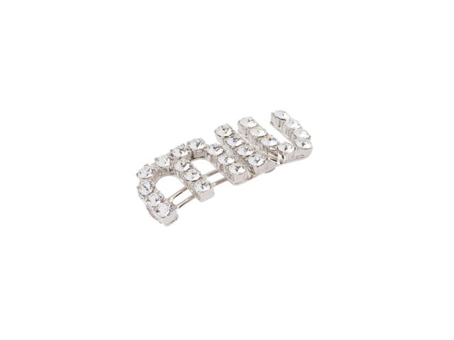 Miu Miu Miu Miu Hair Clip With Crystals - view 2