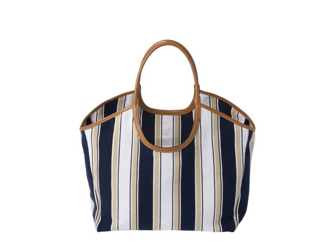 Miu Miu Miu Miu Ivy Canneté Fabric Bag With Leather Lettering Logo And Gold-Tone Hardware Blue Sand - view 3